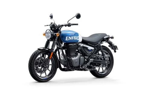 Royal Enfield HUNTER 350 Rebel Blue available for rent in Mumbai