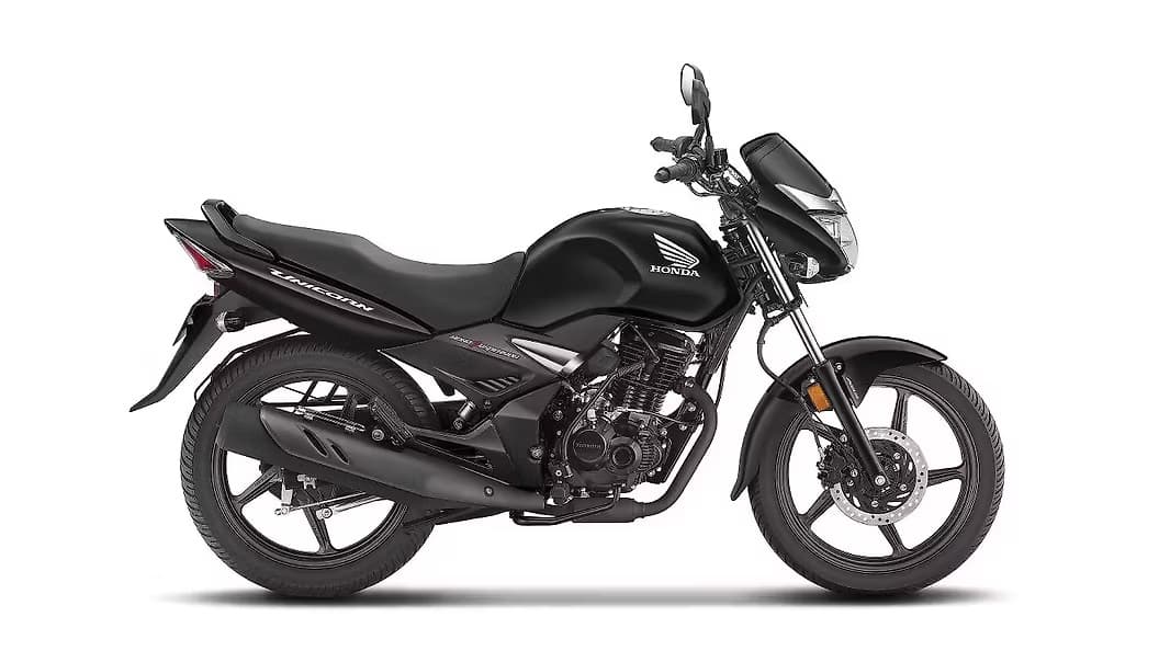 Honda Unicorn - Pearl Igneous Black available for rent in Mumbai