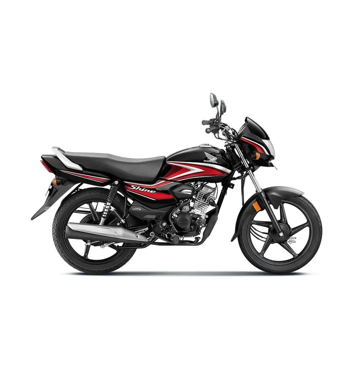 Honda CB Shine - Pearl Igneous Black available for rent in Mumbai