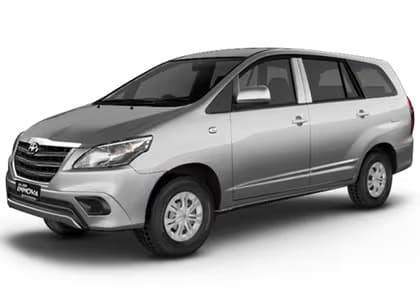 Toyota Innova 2.5 G (E4) BS4 - Silver Mica available for rent in Mumbai