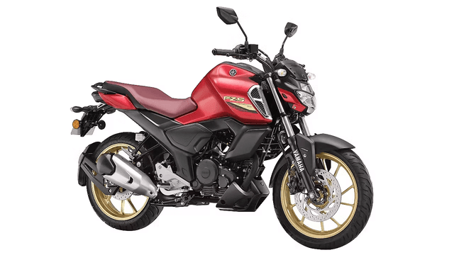 YAMAHA FZ - Deep Red Metallic Bikes available for rent in lower parel, Mumbai